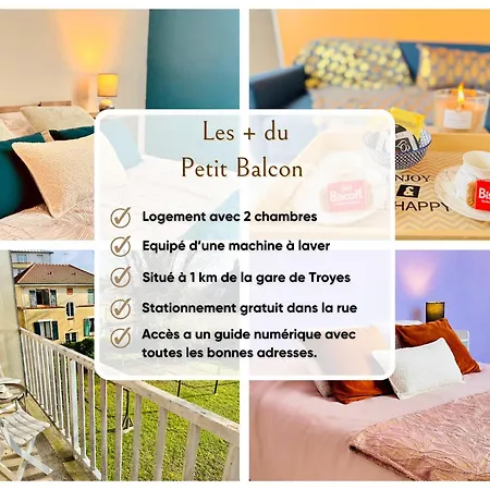 Le Petit Balcon - Proche Gare & Wifi شقة *